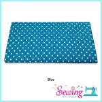 FABRIC POKKA DOT BLUE 110X50CM - NCC/0320666062